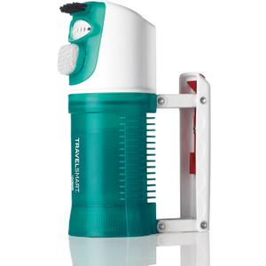 Conair Travel Steamer for Clothes - Mini Garment Steamer, Fabric Steamer in Green by Travel Smart - Packable in Carry On Luggage - Dual Voltage