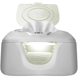 GOGO Pure Baby Wet Wipe Warmer and Wet Wipe Dispenser, Advanced Features - 4 Bright Auto Off LED Ample Lights for Nighttime Changes, Dual Heat for Baby's Comfort, Improved Design and Only at Amazon