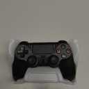 Quevati Wireless Controller for PS-4, Dual Vibration Game Joystick/Motion Sensing/Touchpad/Speaker/3.5mm Audio Jack Headphone, Upgraded Six-Axis Sensor, Compatible with PS4/Slim/Pro Console/PC (black)