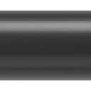 Umbra Cappa Modern 1" Curtain Rod, Includes 2 Matching Finials, Brackets & Hardware, Black (66 to 120)