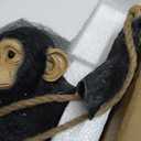 The Enchanted Garden Hanging Monkey on Rope Statue Outdoor Animal Ornaments Home Decor Gardening Gifts