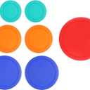 Replacement Lids for Pyrex Glass Food Storage Containers Round Plastic (2) 7202-PC 1 Cup Green (2) 7200-PC 2 Cup Orange (2) 7201-PC 4 Cup Blue (1) 7402-PC 6/7 Cup Red (Bundle 3)
