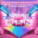 Unicorn Transform RC Cars for Girls Toys with Rainbow Eyes & Underbody Lights, Fast 360Rotation&2.4GHz Robot Remote Control Car One-Button Deformation,Kids Toys Birthday Gifts for 3-12 Year Old Girls