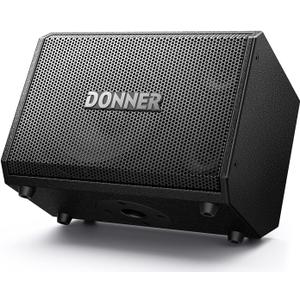 Donner MT-1 Portable PA System, 300W Wireless BT Speaker Sound Amplifier, 4-6h Outdoor Use, with Two 2.5" Trebles, 8" Woofer, Support TRS 6.35/USB/AUX/Mic Inputs
