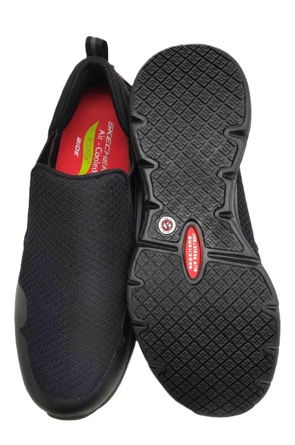 Skechers Slip Resistant Arch fit Air-Cooled Size 10 Wide