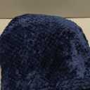 Exclusivo Mezcla Extra Large Fleece Throw Blanket for Couch, 50x70 Inches Stylish Jacquard Soft Throw Blanket, Fuzzy Cozy Lightweight for Winter, Navy Blue