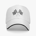 Men's Baseball Caps Checkered Flags Race Car Flag Pole Adjustable Dad Hat