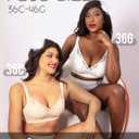 Wireless Minimizer Bras for Women Plus Size Lace Bralettes | No Underwire, Lightly Padded, Petal Pad, V Neck, Comfort Everyday Wear, Wirefree Supportive Bras for Large Bust, Size 36C-46G (White)