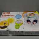 Bright Starts Baby Bouncer Soothing Vibrations Infant Seat - Removable -Toy Bar, Nonslip Feet, 0-6 Months Up to 20 lbs (Safari Fun)