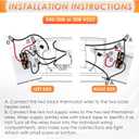 Feekoon Built in Thermostat Compatible with Cadet, Electric Baseboard Heater Thermostat, 22 Amp, 240/208/120 Volt(1 Pack,Double Pole)