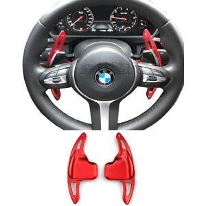 Paddle Shifter Compatible with BMW (2013-2019,F platform),Aluminum Metal Steering Wheel Paddle Shifter(Fits: 1 2 3 4 5 6 7 X1 X4 X5 X6 series,F22 F23 F30 F31 F33 F34 F15 F16 F25 F30) (red)