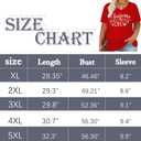 Plus Size Women's Christmas Crew Shirt - Graphic Tee with Xmas Lights Design - Holiday Top (XX-Large Plus, Red)
