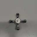 Uonlytech Faucet Handle Replacement Cross-Arm Faucet Handle Zinc Alloy Sink Bathtub Handle Single Handle for Kitchen Bathroom(Cold)