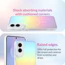 AIGOMARA Magnetic for Samsung Galaxy S25 Edge Case [Compatible with Magsafe] [Fluorescent Holographic Iridescent] Slim Shockproof Matte Protective Phone Cover for Women Girls 6.7 Inch