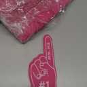 Sinmoe 48 Pieces Sport Party Favors Fan Foam Finger Mini #1 Basketball Baseball Football Soccer Team Cheerleader Gifts for Sporting Events Games Birthday Supplies (Pink)