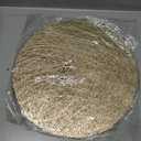 10Pcs Gold Placemats Round, Heat Resistant Woven Gold Placemats Hollow Out Pressed for Party Dinner Table, 14.96 inches