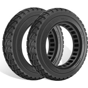 GYL 10 Inch Scooter Tire: 10x2.0/2.125 Electric Scooter Rubber Tire, 50/75-6.1 Tubeless Tyre for Xiaomi M365/Gotrax G4/GXL V2, 10x2/54-152 Replacement Rubber Front Rear Wheels Black 2 Pcs GYL 10 Inch Scooter Tire: 10x2.0/2.125 Electric Scooter Rubber Tire, 50/75-6.1 Tubeless Tyre for Xiaomi M365/Gotrax G4/GXL V2, 10x2/54-152 Replacement Rubber Front Rear Wheels Black 2 Pcs