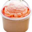 LIDS ONLY: Dome-Shaped Lids, 200 Transparent Plastic Lids For 8 Ounce Coppetta To Go Cups - Cups Sold Separately, Disposable, Clear Plastic Dessert Cups Lids, For Dessert Takeaways- Restaurantware