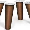 AORYVIC Wood Furniture Legs 6 inch Angled Couch Legs Slanted Sofa Replacement Legs for Dresser, Cabinet, Futon, Bench