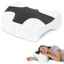 Side Sleeper Pillow with Arm Hole, Shoulder Relief System, Newly Upgrade Arm Pillow for Neck and Shoulder Pain, Premium Memory Foam, Suitable for Side, Back and Stomach Sleepers - Grey