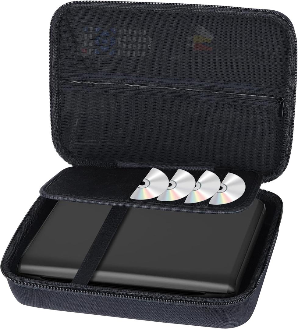 Storage Case Compatible with DBPOWER 11.5" / Megatek 12.5 / HDJUNTUNKOR 12" / SQQBZZ 11.5" / ieGeek 11.5" / WONNIE 12" Portable DVD Player