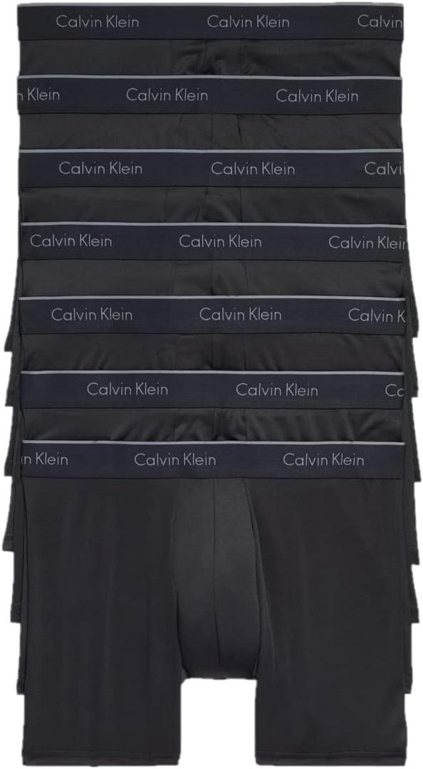 Calvin Klein Men's Micro Stretch 7-pack Boxer Brief, 7 Black, X-Large