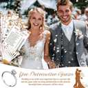 Estune 331 Pcs Bridal Shower Games Supplies, 5 Sets 250 Pcs Wedding Cards 1 Bridal Shower Games with 60 Rings and 20 Pencils(Love is Brewing)