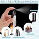 Domensi 20 Pcs 10 ml Glass Perfume Atomizer, Amber Color