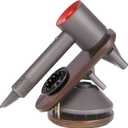 Livoccur Hair Dryer Stand Holder for Dyson Supersonic, Magnetic Hair Dryer Display Stand wood Bathroom Organizer for Dyson Supersonic Hair Dryer Tools, Compatible for All Dyson Supersonic Models