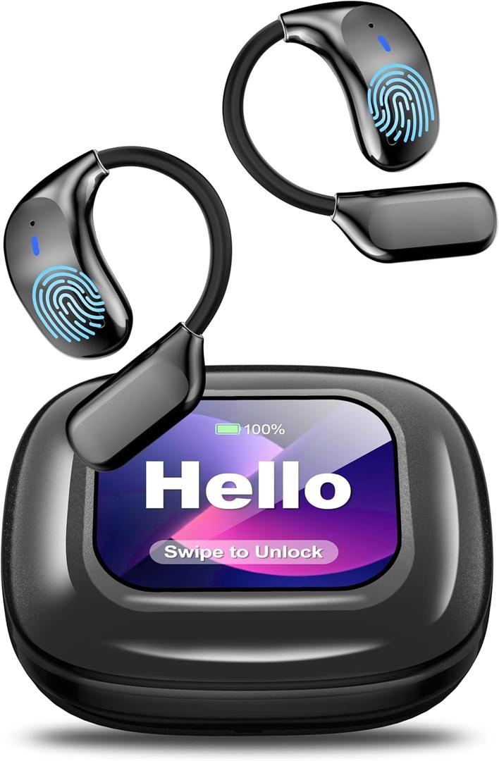 OWS LX-80 Black Wireless Bluetooth AI Language Translator Earbuds