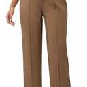 AVAMO Stretchy Work Pants High Waisted Slacks for Women Dress Pants Business Casual Pants Office Trousers with Pockets M