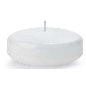 White Floating Candles-3 Inch Unscented Dripless Wax 13-15 Hours Burning