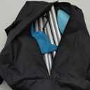 Rhino Valley Beach Tent Shade Canopy UPF50+ Protection, 8 Sandbags, 4 Stability Poles, Outdoor Sun Shelter Umbrella for Sand, Camping, Fishing Essentials (10 x 10 FT, Sky Blue)