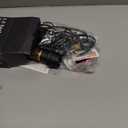 Round Hair Blow Dryer Brush - 1.2 Inch Ceramic Barrel Hair Dryer Brush for Short/Middle Hair, One Step Drying, Volumizing, Straightening and Styling, Negative Ionic Dryer Brush (Black-Golden, 1.2)