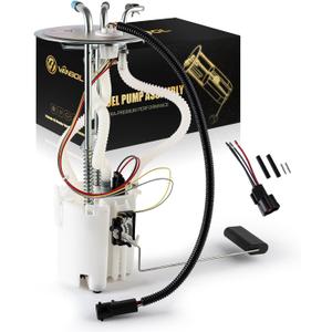Electric Fuel Pump Assembly Compatible with Ford 1992-1996 E150 E250 E350 Econoline Club Wagon 1996 Econoline Super Duty L6 4.9L V8 5.0L 5.8L 7.5L GAS 3 Tube Ports Replace E2220M SP2282M