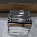 Black Crystal Bathroom Vanity Light 5-Light Modern Bathroom Lighting Fixtures Over Mirror Wall Light Fixtures