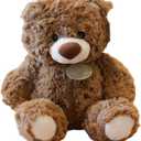 Gjlzfwbx Teddy Bear Plush Toy, 12inches Teddy Bear Stuffed Animal Birthday for Kids Girl Friends(Dark Brown)