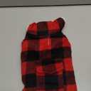 Malier Winter Coat for Dogs - Classic Plaid Fleece Cold Weather Jacket With Pocket, Windproof Warm Vest Clothes for Small Medium Large Dogs (Red, Medium)