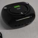 MEGATEK Portable CD Player Boombox with FM Radio, Bluetooth, USB Port, AUX Input, and Headphone Jack  CD-R/CD-RW/MP3-CD Compatible, Clear Stereo Sound, Backlit LCD Display  Black