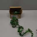 String Lights 2 Pack Artificial Ivy Vines with Lights 8 Light Modes Each 6.5Ft 20 LED Fake Vines with Fairy Lights Green Leaves Vines String Lights for Bedroom Room Garden Party Decor (Warm White)