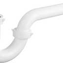 (1 Pack) Yariwiz White 1 1/4 Inch Basin Sink Drain Pipe Tubular Kit, Not Used for Kitchen Sink KSD-003W