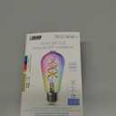 Feit Electric ST2160/RGBW/FIL/AG 60 Watt Equivalent WiFi Dimmable, No Hub Required, Alexa or Google Assistant, ST21 LED Smart Light Bulb, 5.25" H x 2.5" D, RGBW Multicolor