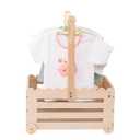 Wooden Baby Shower Crate Closet with Wheels,Baby Girl Boy Shower Gift Basket with Handle,Pushable Baby Shower Gifts Baby Basket,Personalized Baby Gifts for New Parent of Newborn Excluding hangers