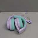 iClever HS19 Kids Headphones for School with Microphone, Safe Volume Limiter 74/85dBA, Over-Ear Girls Boys Headphones for Kids with FunShare Foldable Wired for iPad/Travel (Purple)