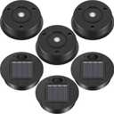6 Pieces Solar Lights Replacement Top 7 Lumens Solar Lantern Parts LED Panel Lantern Lid Lights for Outdoor Hanging Lanterns Garden Patio Decor