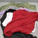 5 Pack Women's Workout Shirts Athletic Quick Dry Tops Exercise UPF 50+ Short Sleeve Gym Yoga Tees (Large, Black, White, Burgundy, Light Gray, Grayish Green)