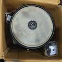Latin Percussion City II Series Conga Set with Double Stand, Blue, LP646NYII