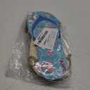 Wooden Beach Wall Hanging Decor Sign Flip Flop Pool Decorations Outdoor Wall Decorations Summer Ocean Sign for Home Summer Tropical Coastal (Blue)