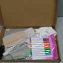 SHXYKZ 95 Pcs Magic Foam Texture Painting Kit, 3D Puffy Paint Kit Including 46 Pcs Magic Foam Paper, 24 Colors Dual-tip Marker Pen, DIY Creative Craft Set for Kids, Ideal Gifts for Boys and Girls