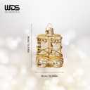 WDS WONDROUS Christmas Ornament Decorations for Home  Gold Snow Boots Shaped Glass, Xmas Hanging Ornament Whimsical for Holiday Decor Gift Christmas Party Decoration (Set of 1, Gold and White)